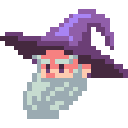 Purple Wizard Head