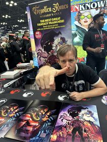 Reilly Brown Signs Posters At Comic Con NY 2023